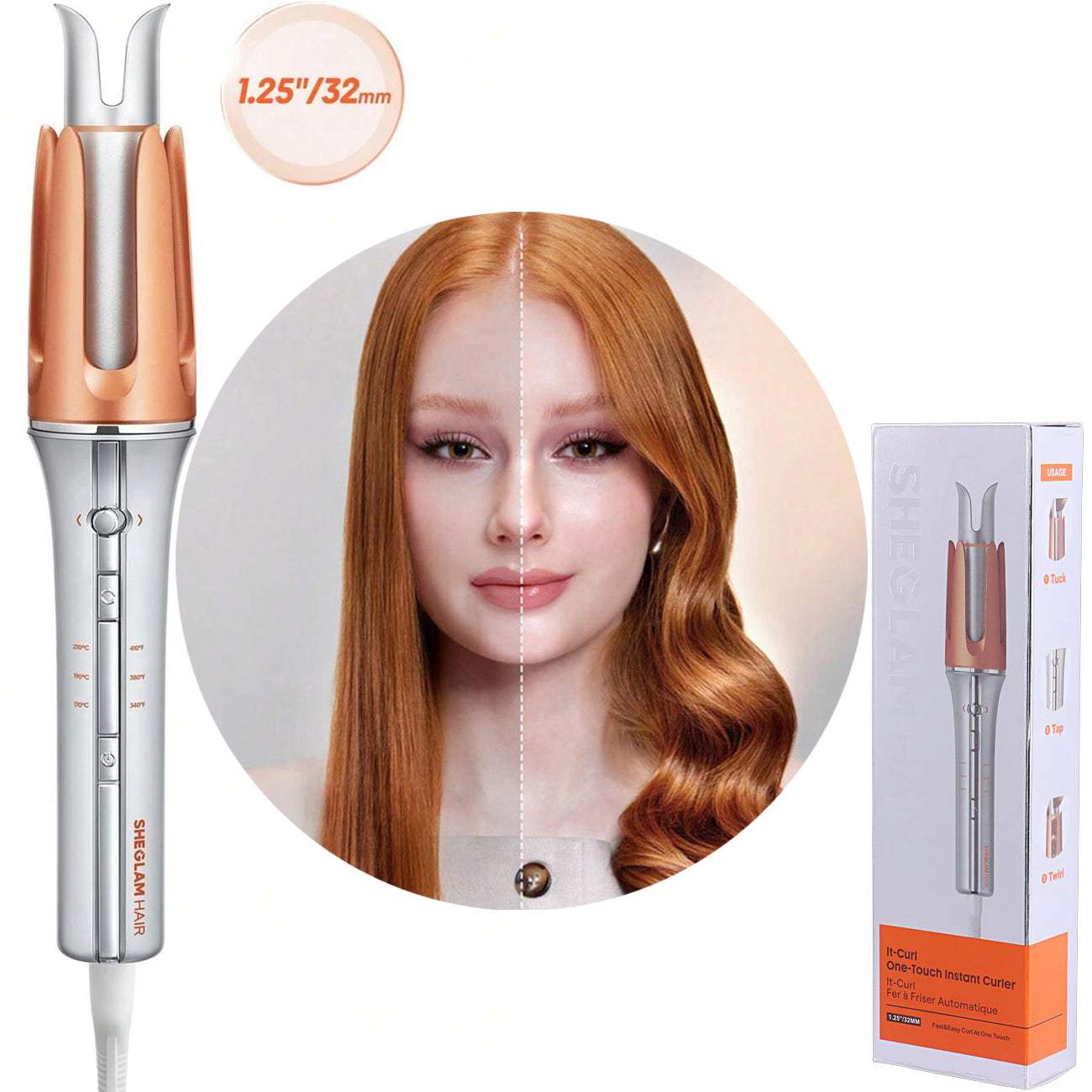 SHEGLAM It-Curl™ One-Touch Instant Curler